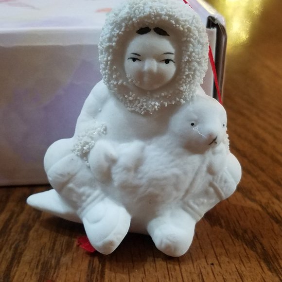 Rare Vintage Arctic Kids of Alaska Porcelain Bisque Collectable Ornaments - Picture 13 of 17